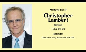 Christopher Lambert Movies list Christopher Lambert| Filmography of Christopher Lambert